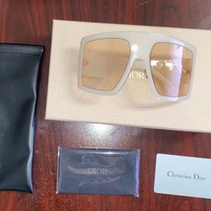 Dior solight 1 sunglasses white/pink
